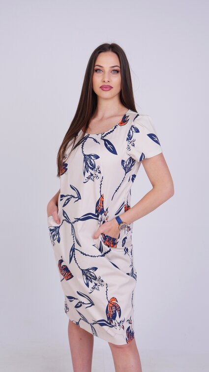 Рокля Flora Plus Size