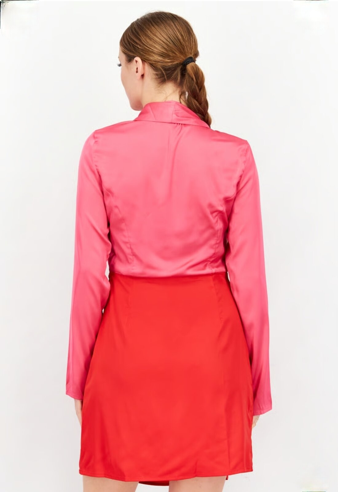 Сатенена рокля FLAMING CHIC