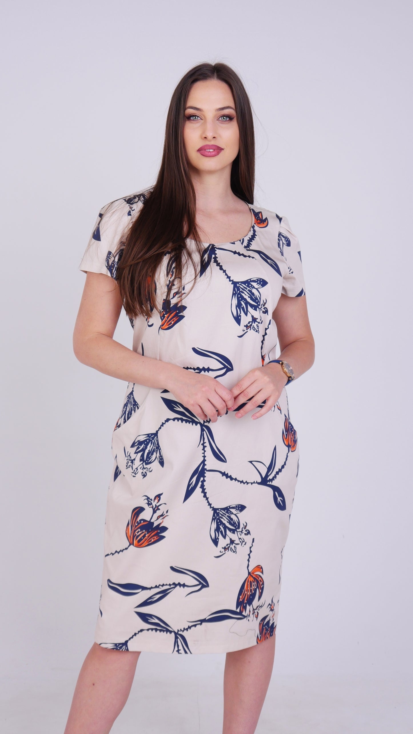 Рокля Flora Plus Size
