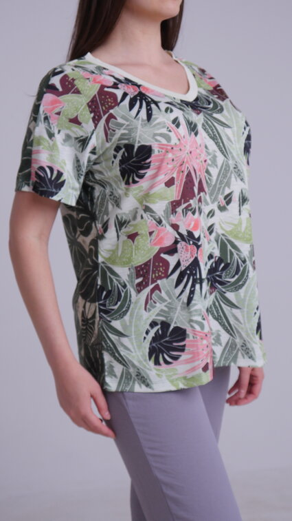 Тениска Flora Plus Size