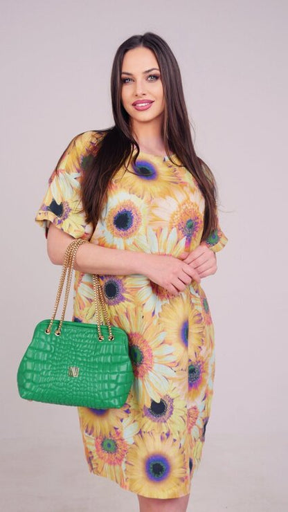 Ленена рокля Sunflower Plus size