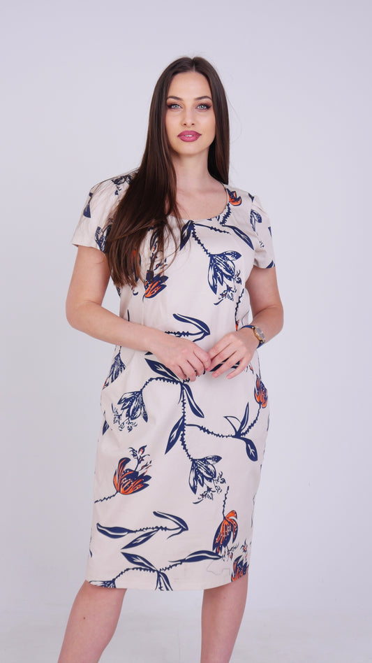 Рокля Flora Plus Size