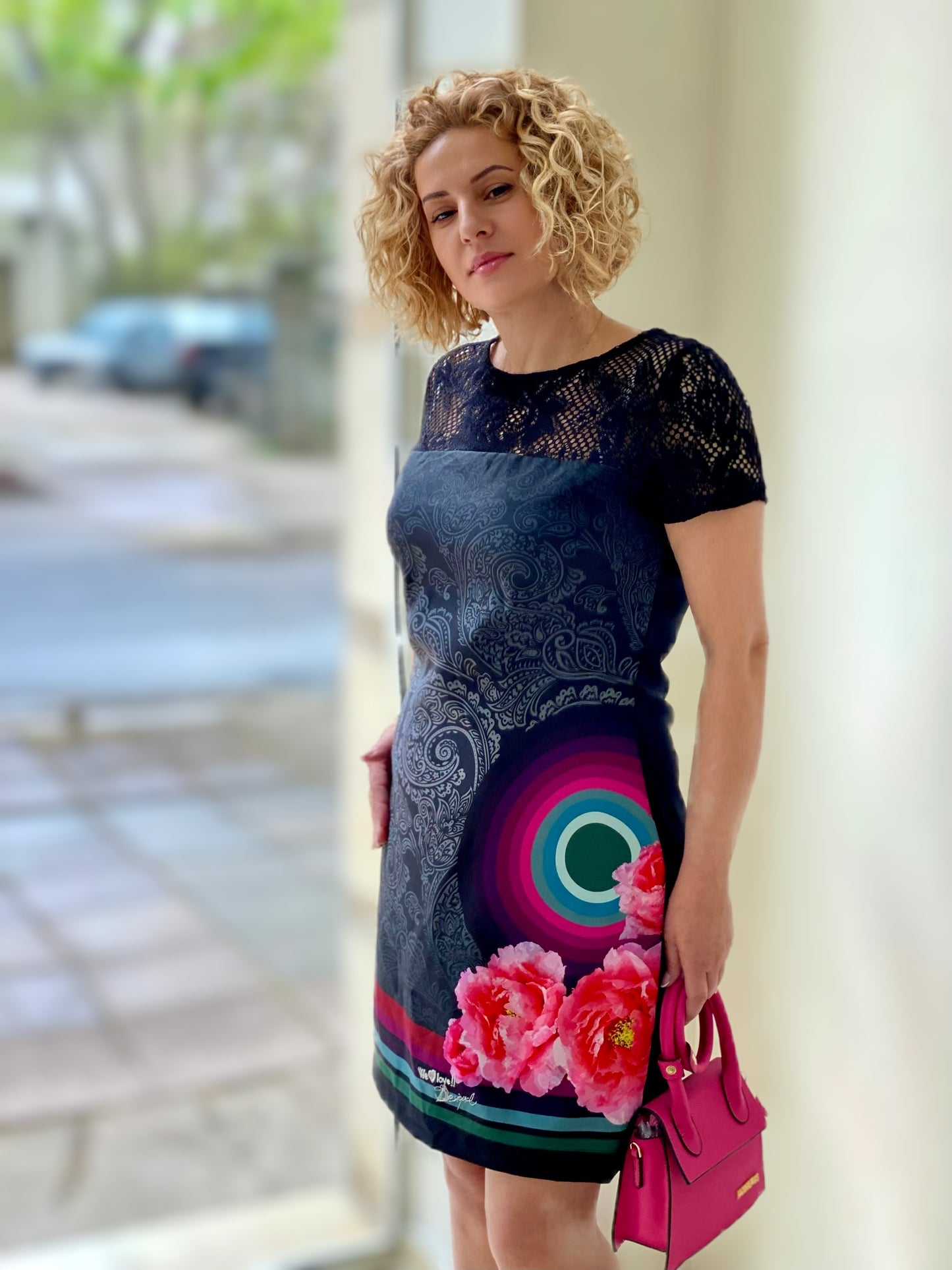 Рокля Gris Florale