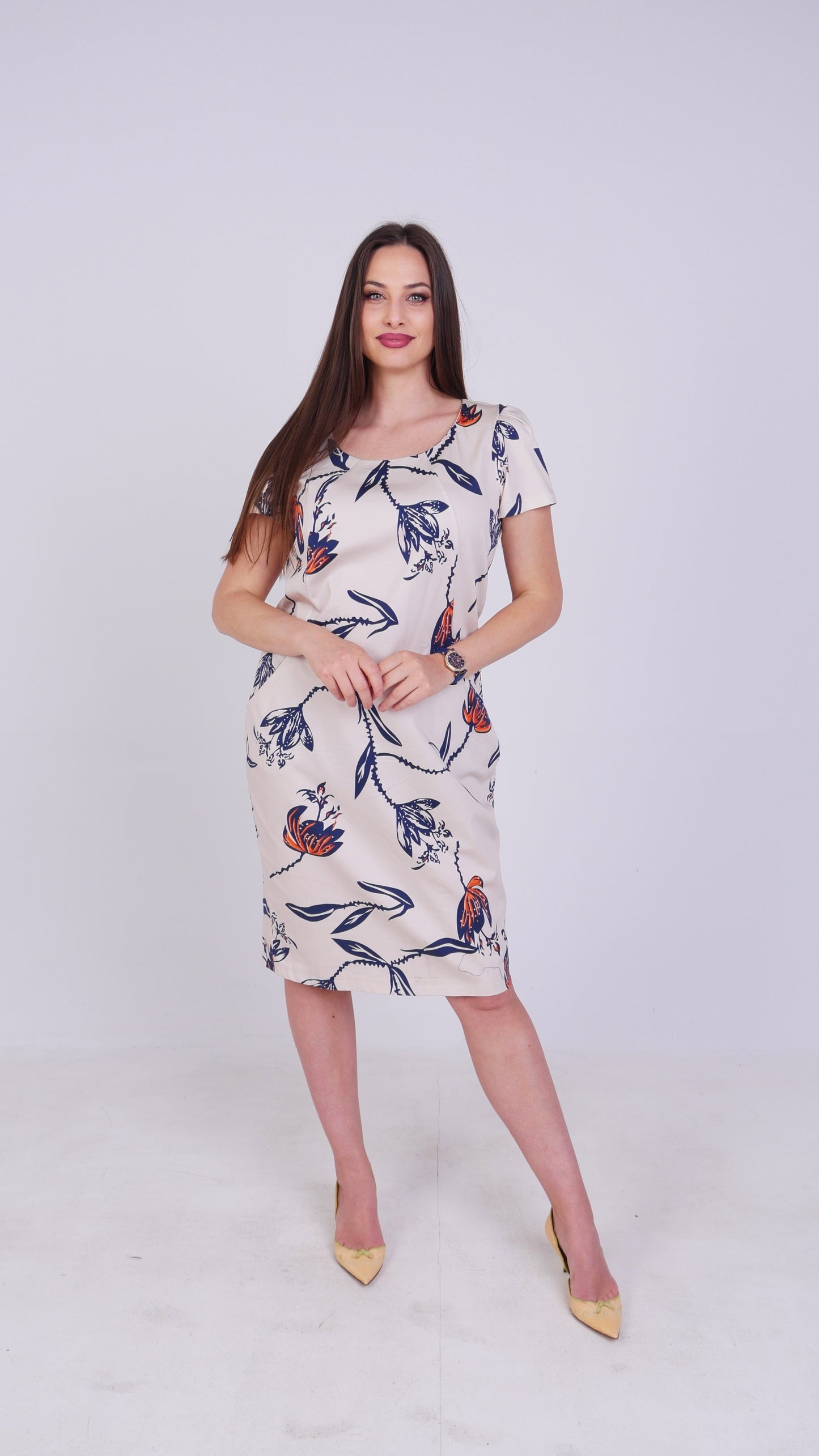 Рокля Flora Plus Size