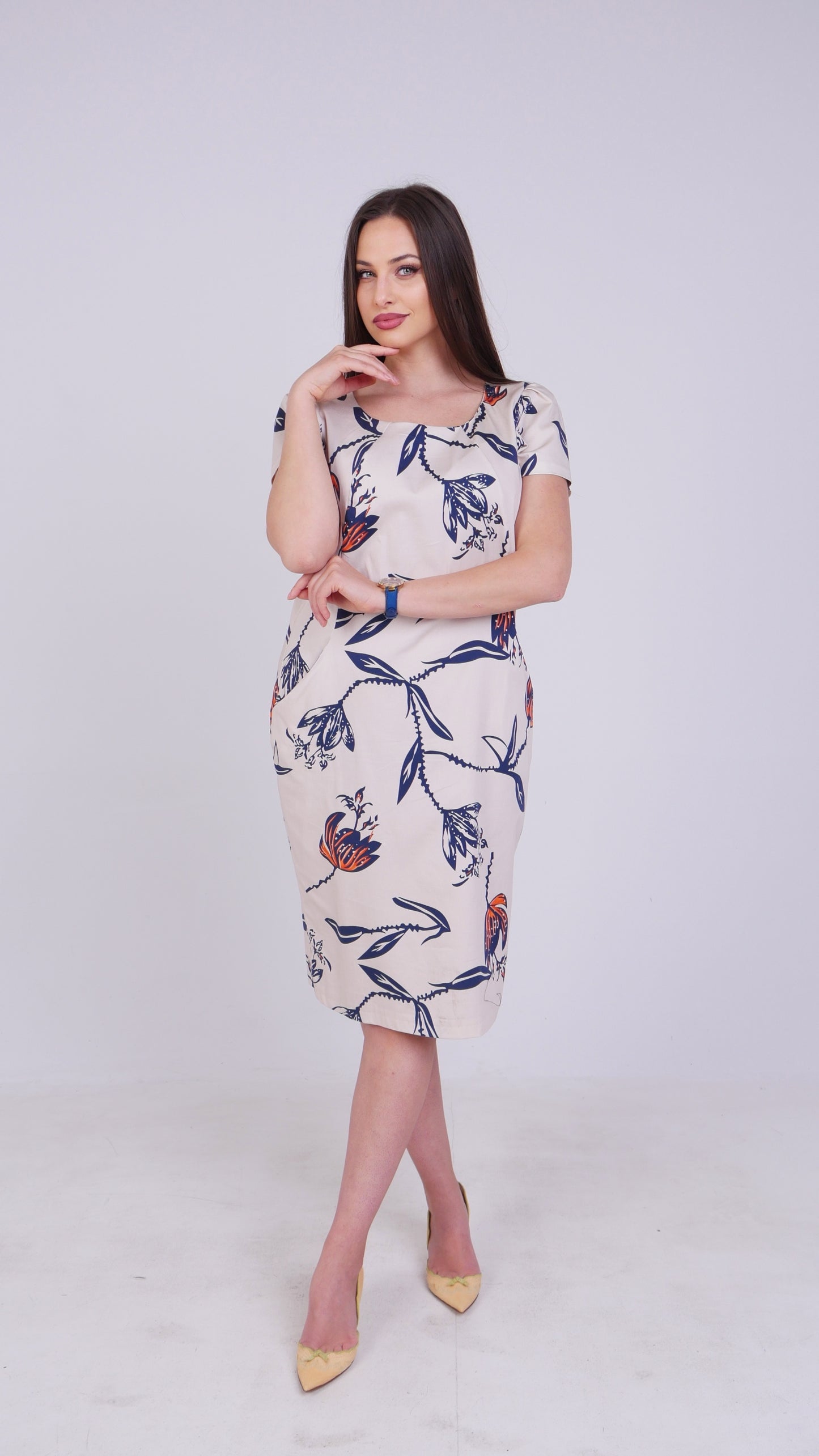 Рокля Flora Plus Size