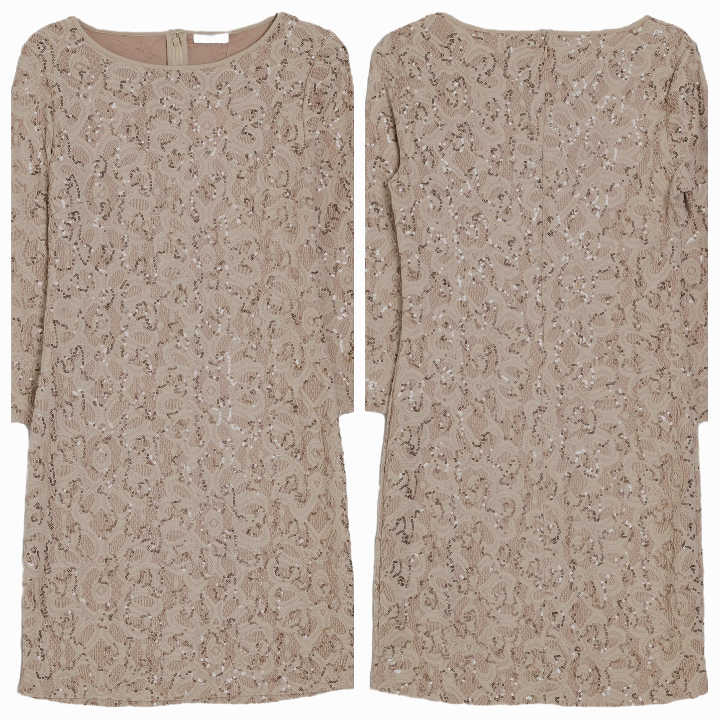 Коктейлна рокля Beige Allure