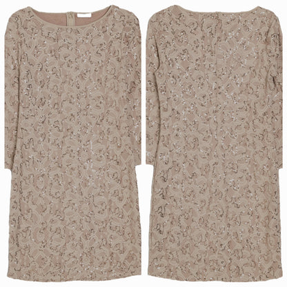 Коктейлна рокля Beige Allure
