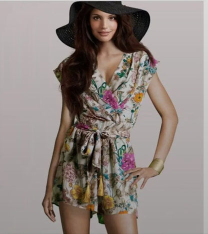 Плажен гащеризон Floral Illusion Romper